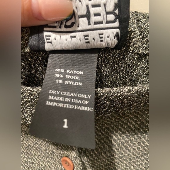 Eileen Fisher MIDI Button Down Skirt Gray Small - Picture 4 of 7